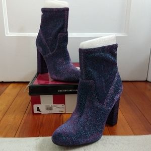 NEW w/box! Blue multicolor shift heeled booties - Circus by Sam Edelman! Sz 8M